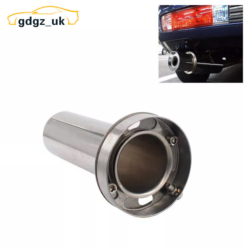 Universal 3.5 inch Removable Stainless Exhaust Muffler Tip Adjustable Silencer