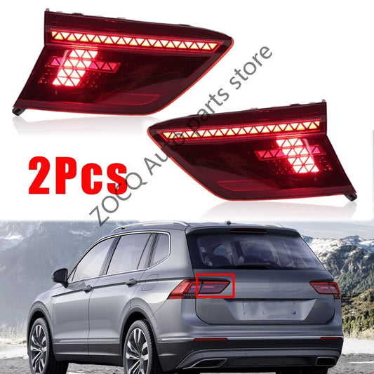 1Pair for VW for Tiguan 2017-2021 Inner Rear TailLight Turn Signal Light Brake Light v