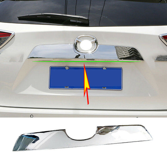 for Mazda CX-5 2013-2016 Chrome Rear Trunk Streamer/Tailgate Cover Trim Logo Cut