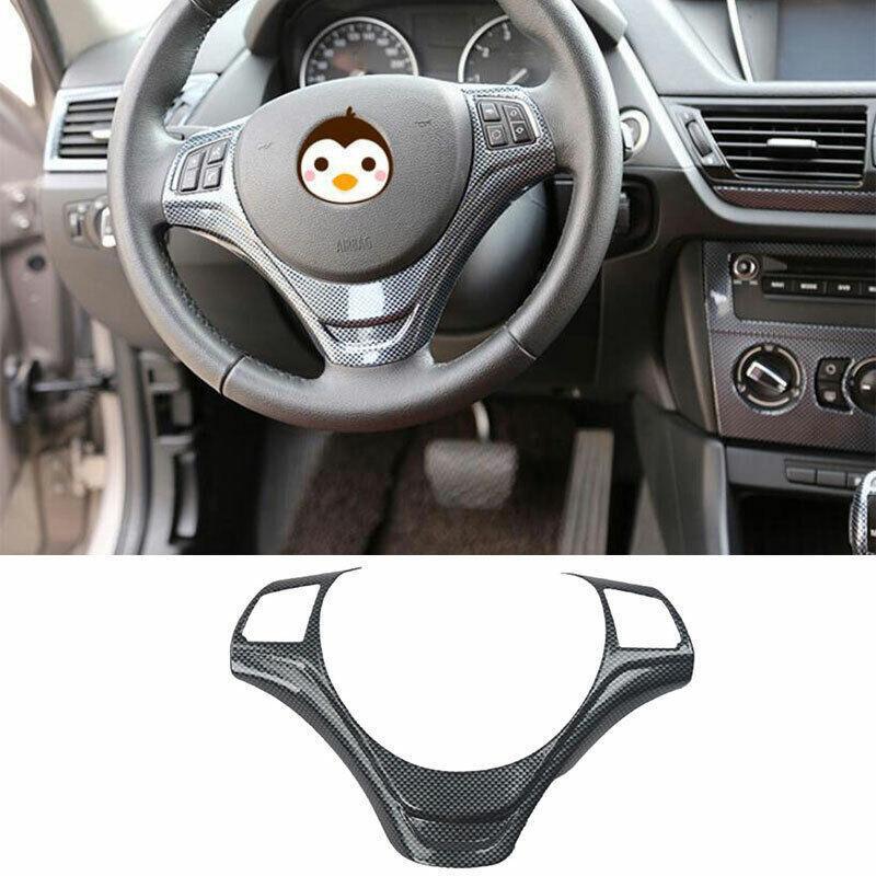Car for BMW 10-15 X1 E84 ABS Carbon Fiber 1PCS Steering Wheel Strip Cover Trim