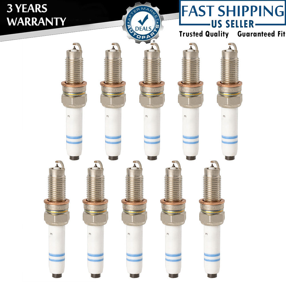 Set of 10 Pcs for New Spark plugs 8180 for AUDI A3 for VW for Jetta 1.4L 04E905612 Q