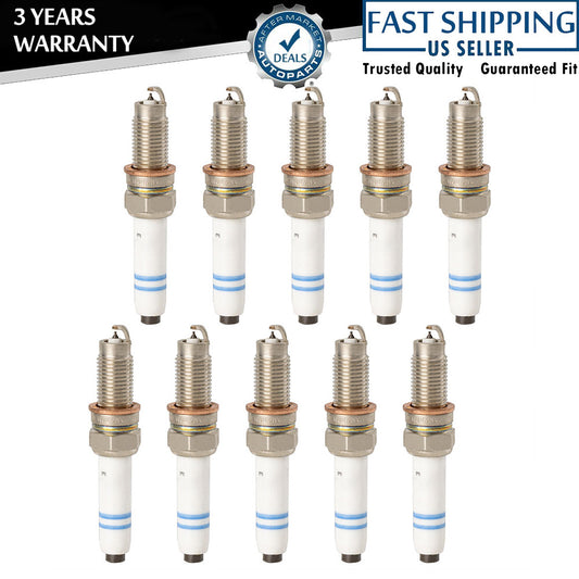 Set of 10 Pcs for New Spark plugs 8180 for AUDI A3 for VW for Jetta 1.4L 04E905612 Q