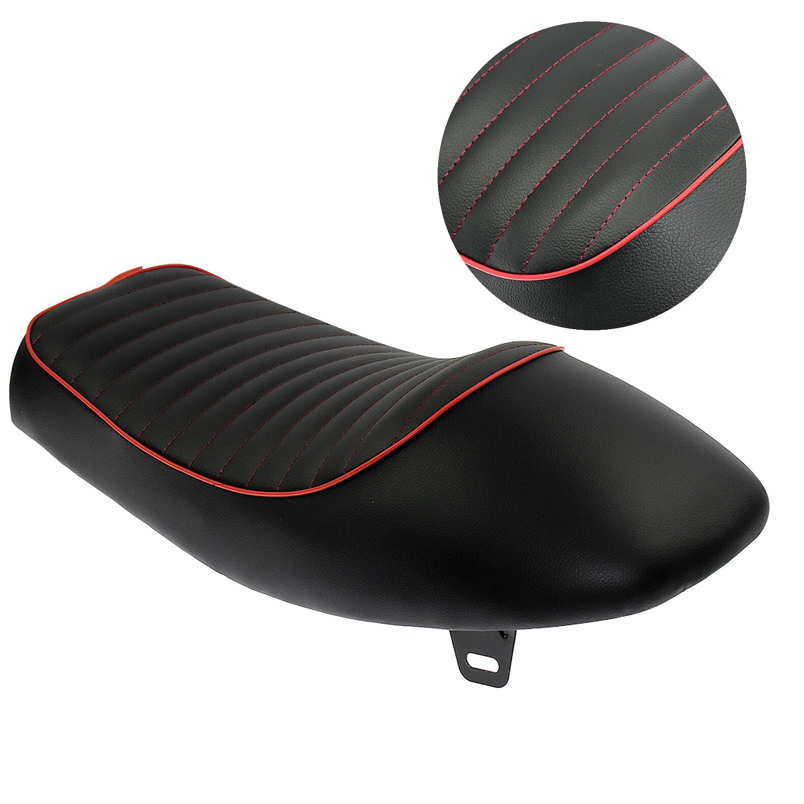 Universal Motorcycle Cafe Racer for Seat Flat Hump Saddle for Honda CB for Suzuki for Yamaha
