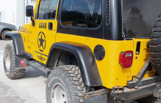 for Jeep for Wrangler TJ 1997-2006 Gas Cap Cover Fuel Filler Door Carbon Fiber Look Q