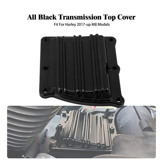 Aluminum Black Transmission Top Cover for Harley Touring Street Road Glide 2017+
