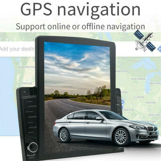 Android 8.1 2+32GB 10.1 1DIN Quad Core Car Stereo Radio GPS Nav Player w/Camera