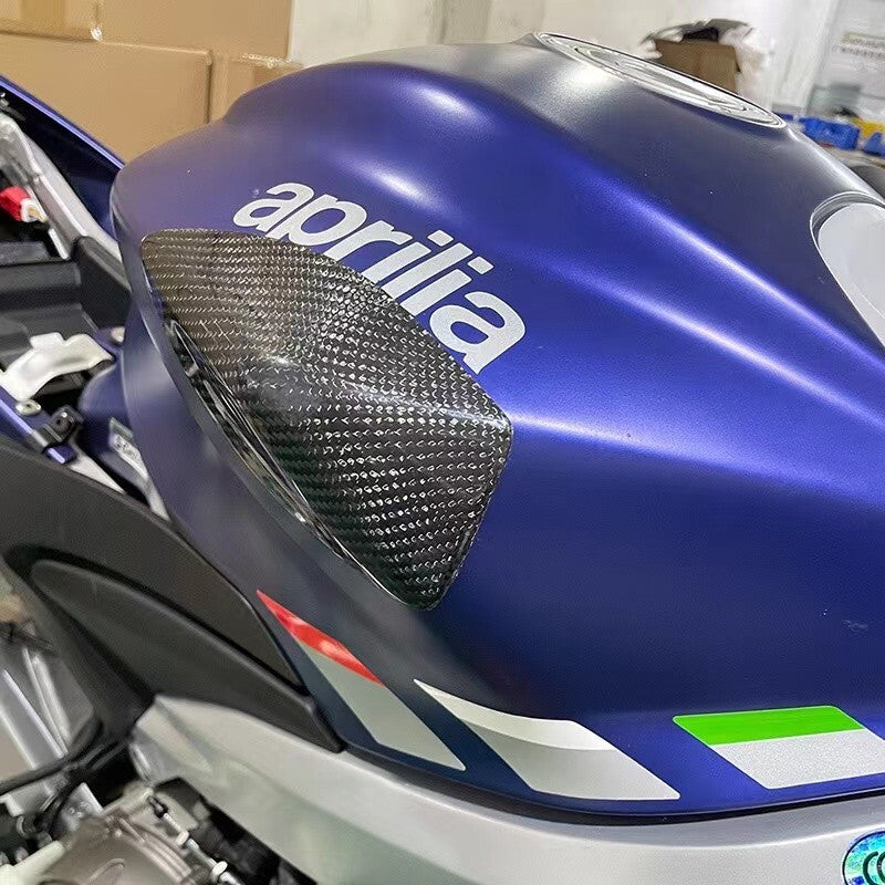 Carbon Fiber Side Tank Covers Sliders Protector For RS660 2021-2024