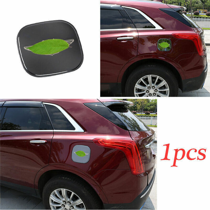 Fit For 2017-19 for Cadillac XT5 Black Steel Exterior Fuel Tank Cap Cover Trim 1PCS