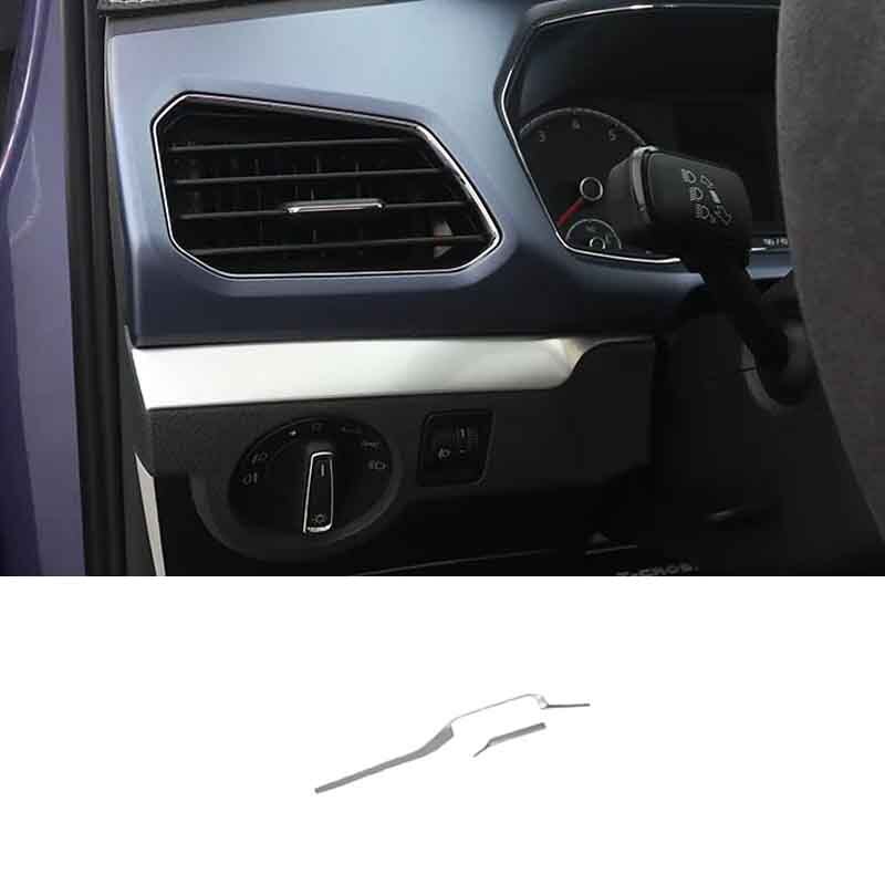 for Volkswagen T-Cross Central Console 2020-2022 Silver Titanium Dashboard Strip