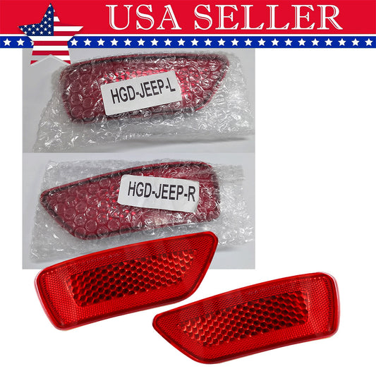 Rear bumper reflector lights (left and right) applicable to for Jeep Grand Cherokee compass 2011 - 2018
