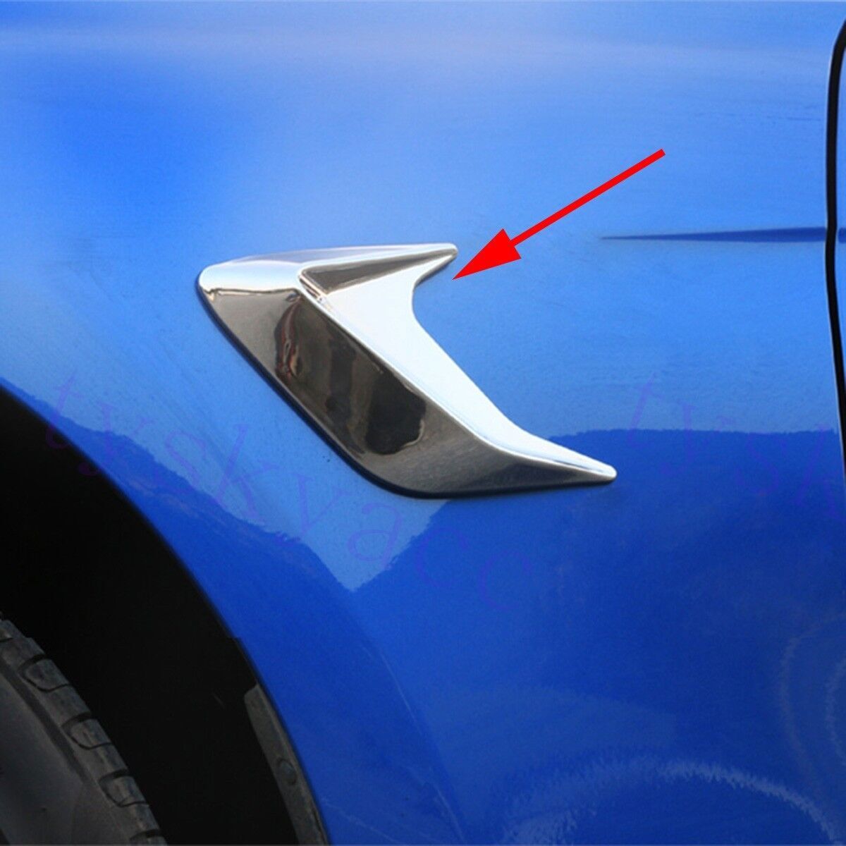 2X Air Vent Inlet  for ford  Explorer Car Body Side Molding Trim Decoration Part