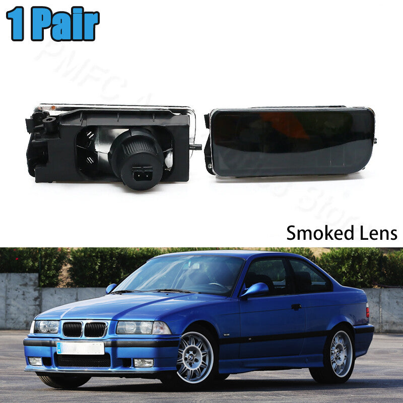 Fog Lights Black shell Car Bumper 1 Pair For 1992-1998 for BMW 3Series E36