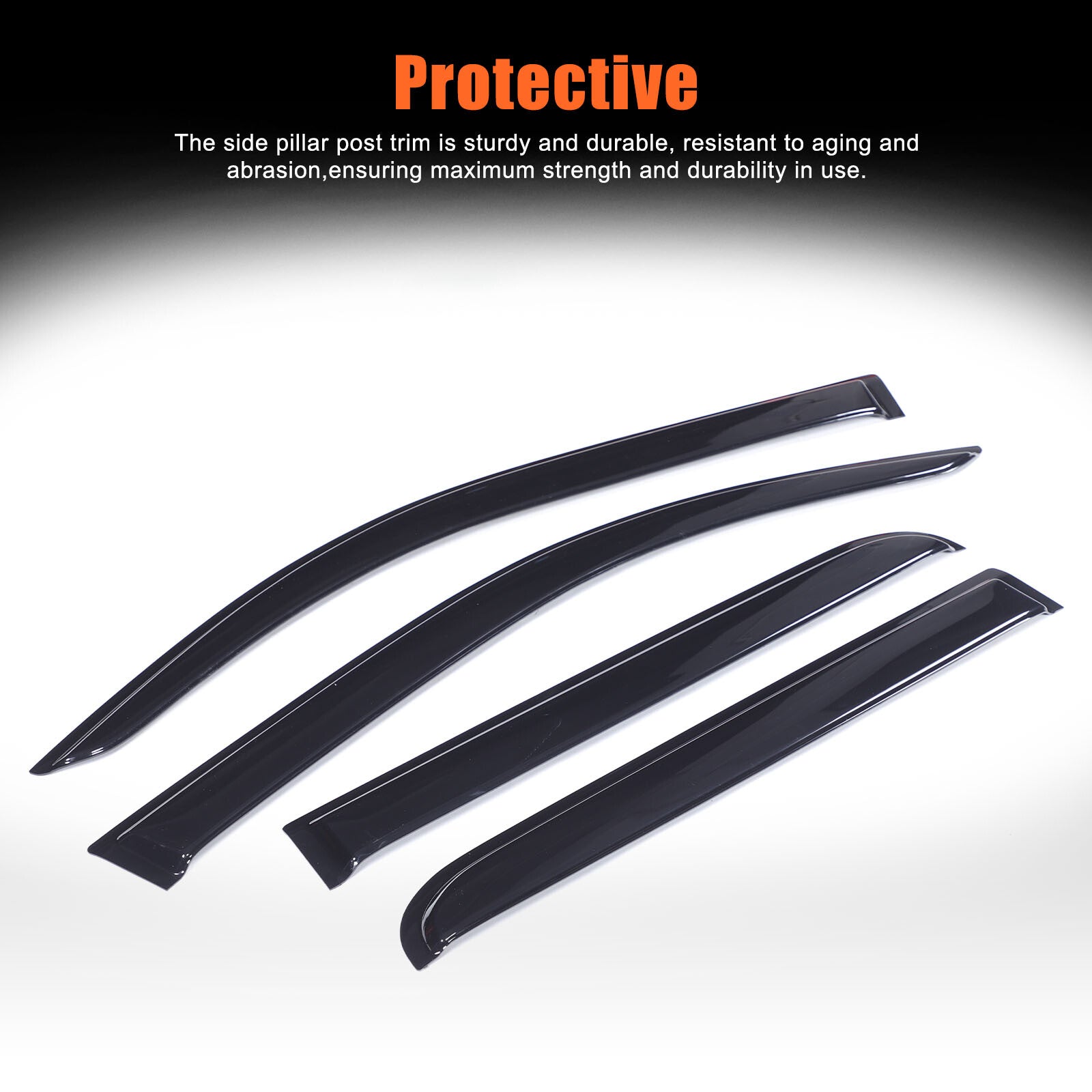 Black carbon fiber drive storage case panel sticker decoration for Toyot@Tacoma 11-15