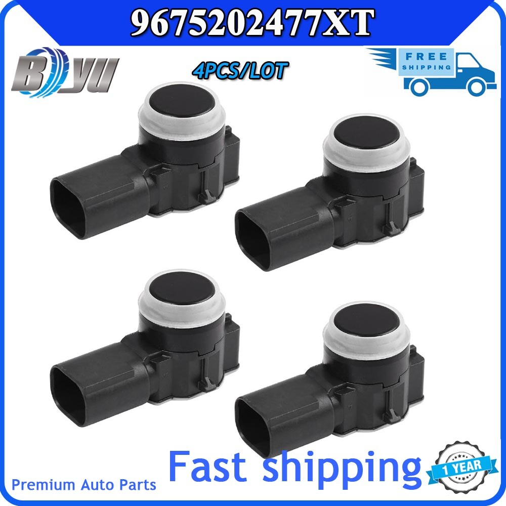 4 PDC Ultrasonic Parking Sensors 9675202477XT for Citroen 208, 301, 308, 508, and 2008 models. Q