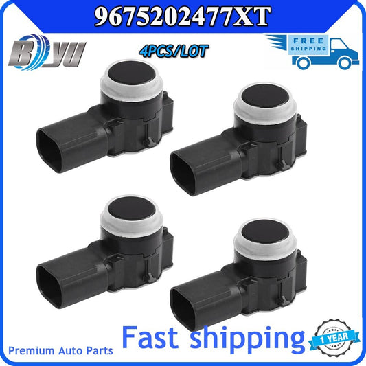 4 PDC Ultrasonic Parking Sensors 9675202477XT for Citroen 208, 301, 308, 508, and 2008 models. Q
