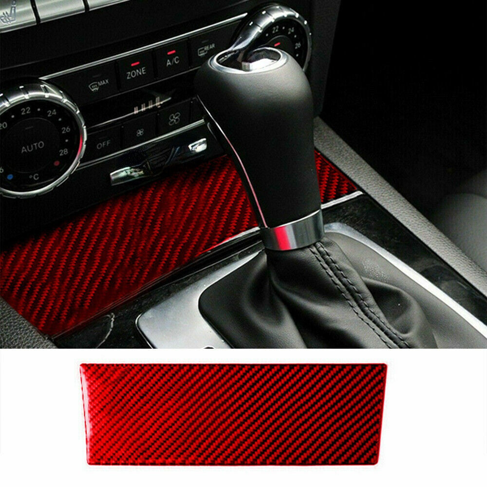 Red Carbon Fiber Ashtray Cover Interior Fit for Mercedes Benz C Class W204