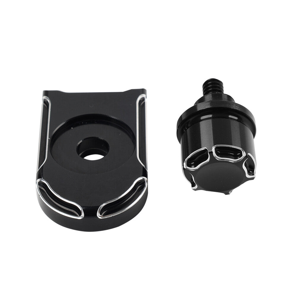 Rear Mudguard for Seat Bolt Screw with Knob Cover Tab Fit for Harley Touring 1996-24