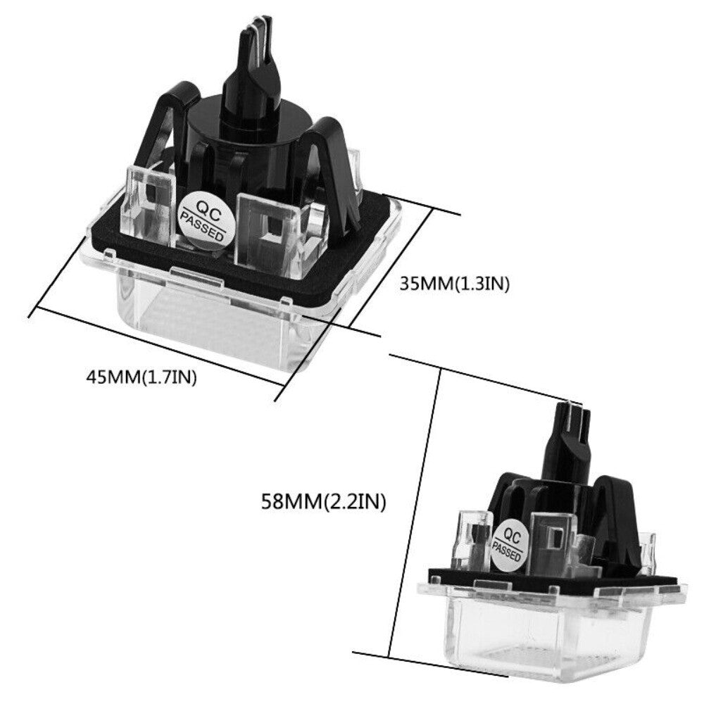 Auto Rear LED Number License Plate Lights Lamps For W204/W221 New n
