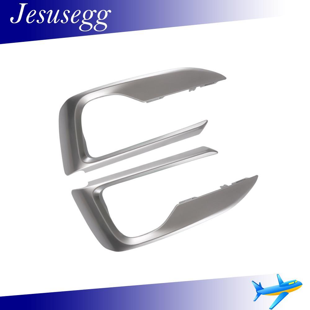 1Pair Front Bumper Trim Grille Set For 2015-19 for Bmw X6 F16 Chrome Right+Left Side