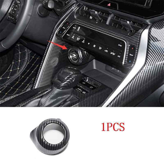 For Venza 2021-2023 ABS Carbon Start Stop Button Ignition Switch Cover n