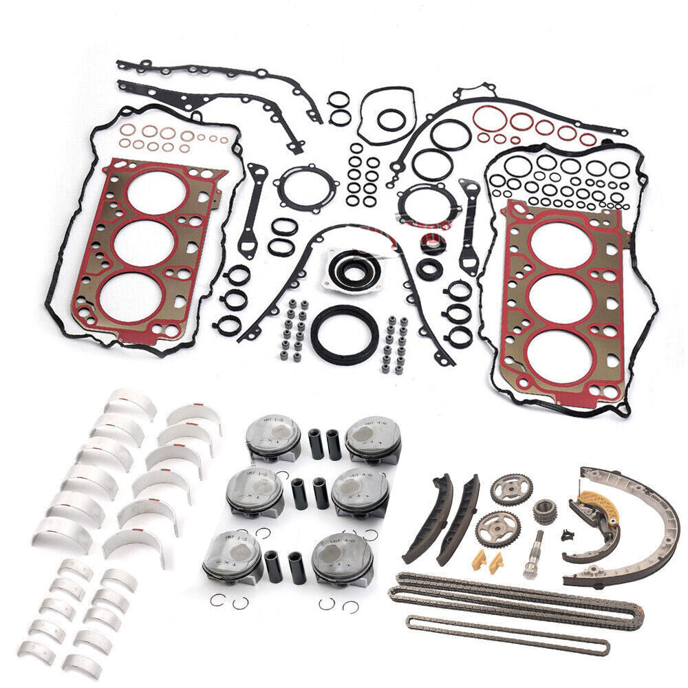 for Porsche for Panamera S 3.0T V6 Engine Rebuild Overhaul Piston GasketTiming Kit