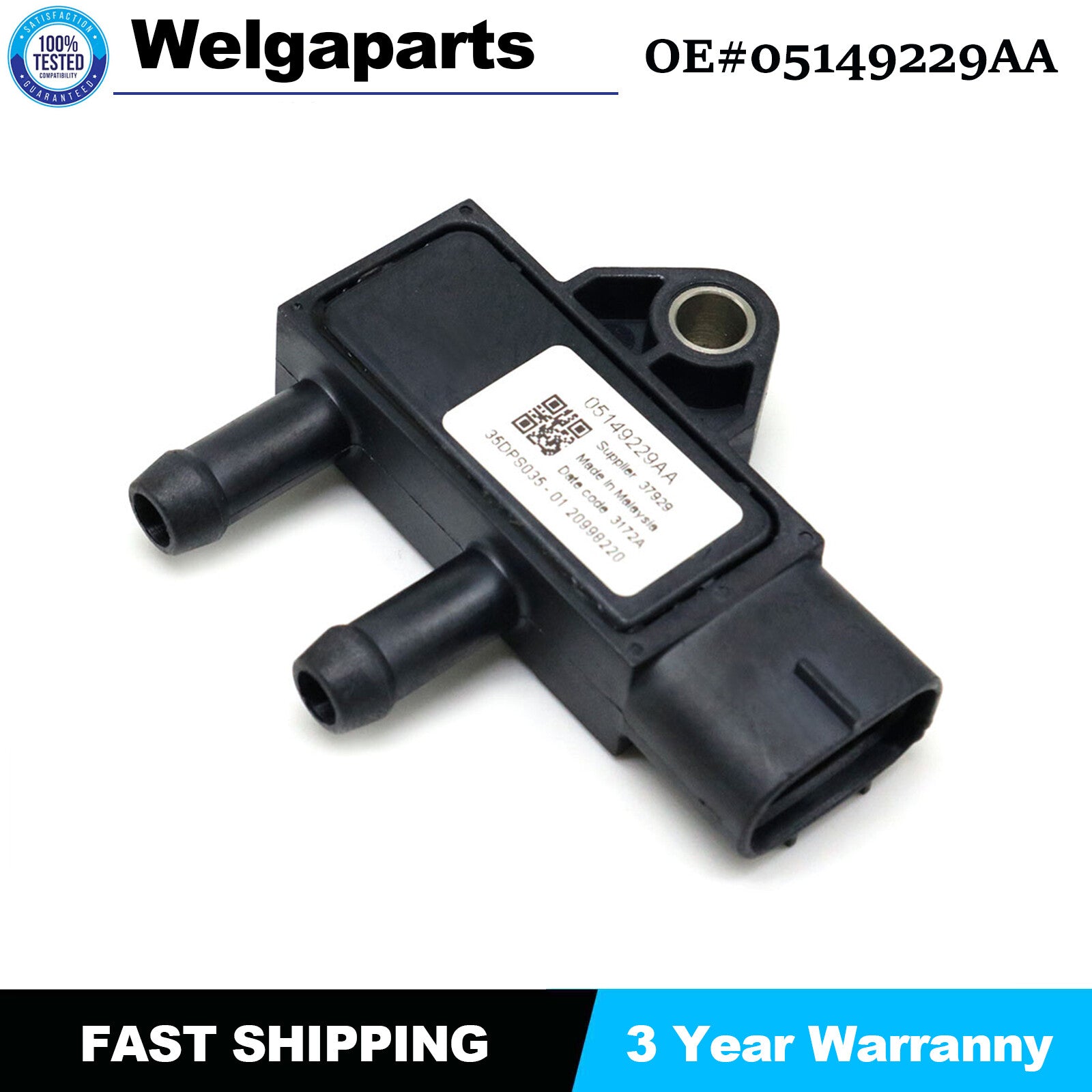 New 05149229AA for Dodge for Ram 4500 2500 3500 Differential Pressure Sensor Switch