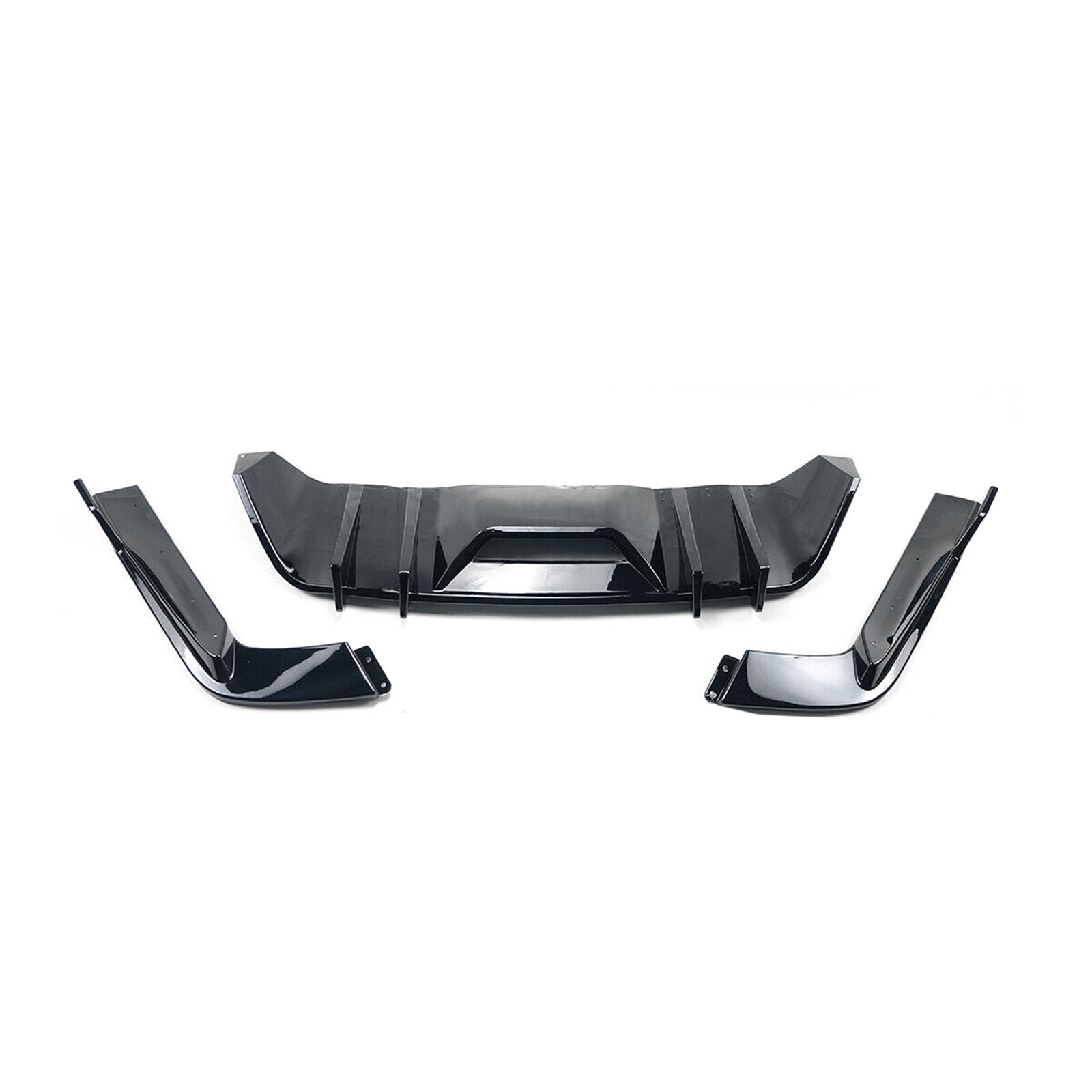 Rear Bumper Diffuser + Apron Spats Splitter for Mustang 2015-2017 HN Style n