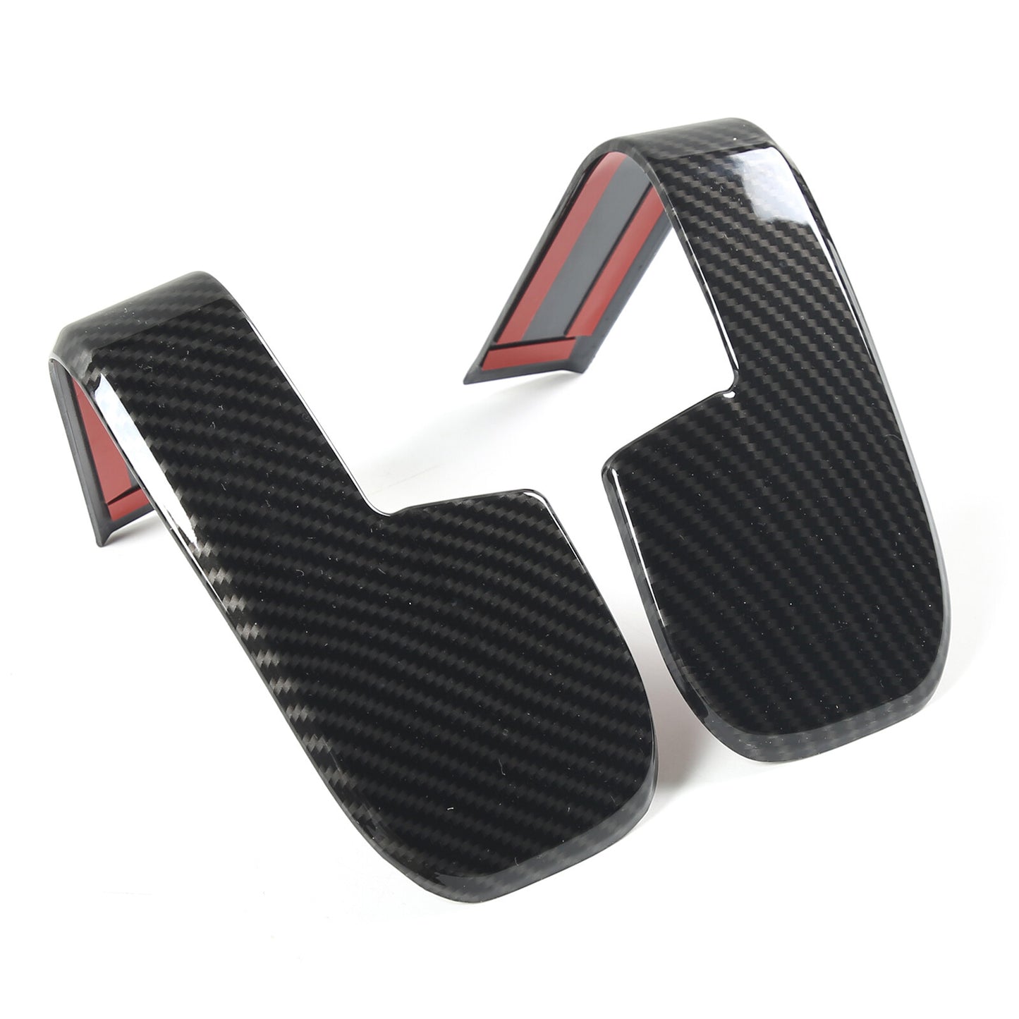 2-Piece Carbon Fiber Dashboard Side Panel Covers for Corvette C8 2020-2023