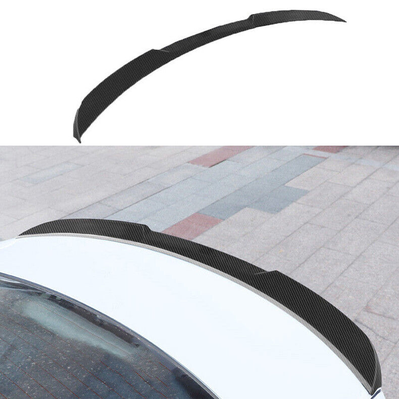 for Hyundai for Elantra 2017-2020 Carbon Fiber ABS Rear Trunk Spoiler Wing Flap Bar