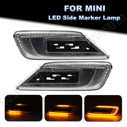 Sequential LED Front Side Marker Lights for 2016+ for Mini Cooper F54 Clubman- v
