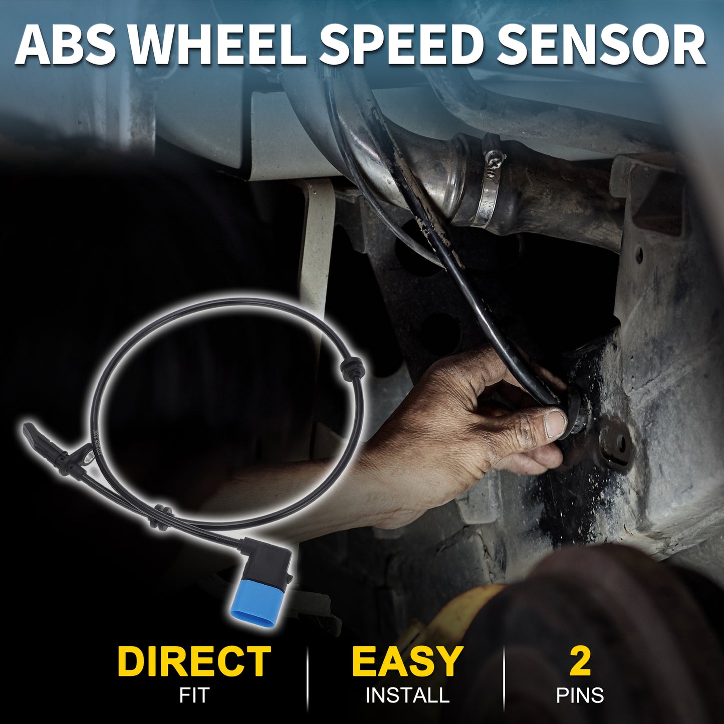 Rear Left ABS Wheel Speed Sensor for Mercedes-Benz S450 S550 2229051000
