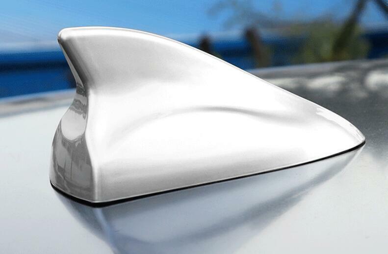 for Ford for Mustang 2015-2022 Silver Car Roof Shark Fin Antenna Aerial Trim 1PCS