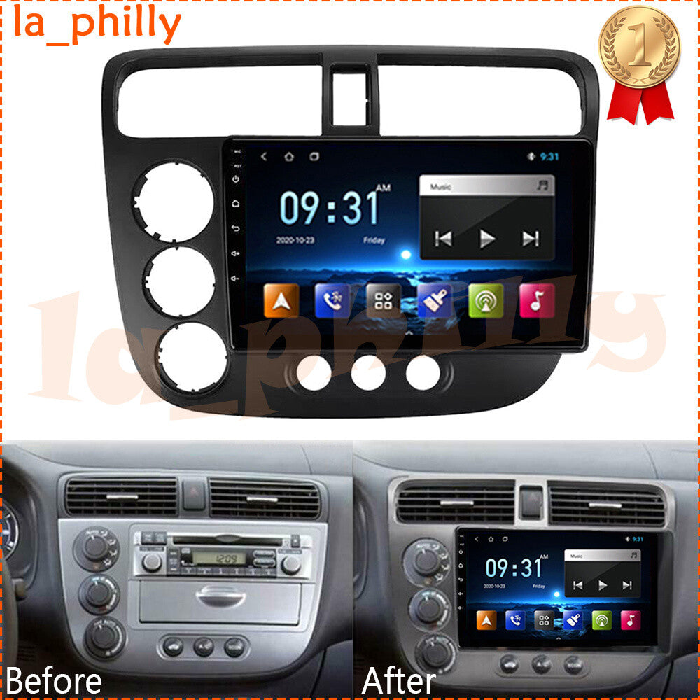 2G+32G Car Android 10.0 Stereo Radio GPS Navi Player WiFi for Honda for Civic 00-06 Q