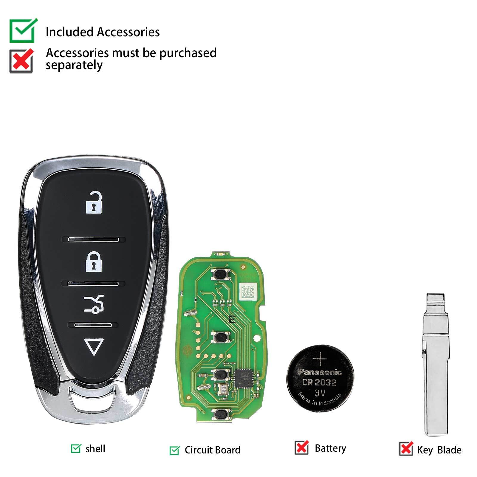 for Smart Key XSCL01EN 4 Buttons for Chevrolet VVDI for mini key tool VVDI2