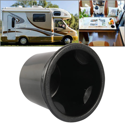 Cup Holder Water Drink Holder Recessed For RV Automobiles Boats Yachts Black Car Q