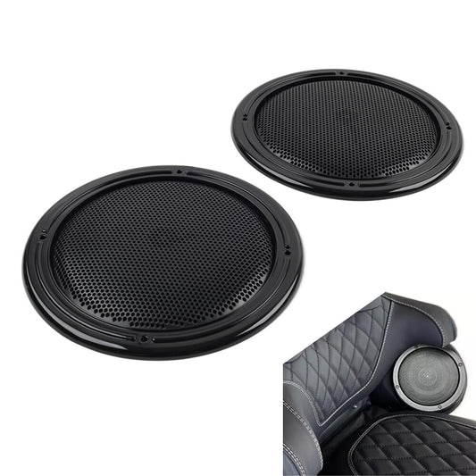 Motorcycle Rear Tour Pack Speaker Pod Grilles for Harley Road Tri Glide FLTRU