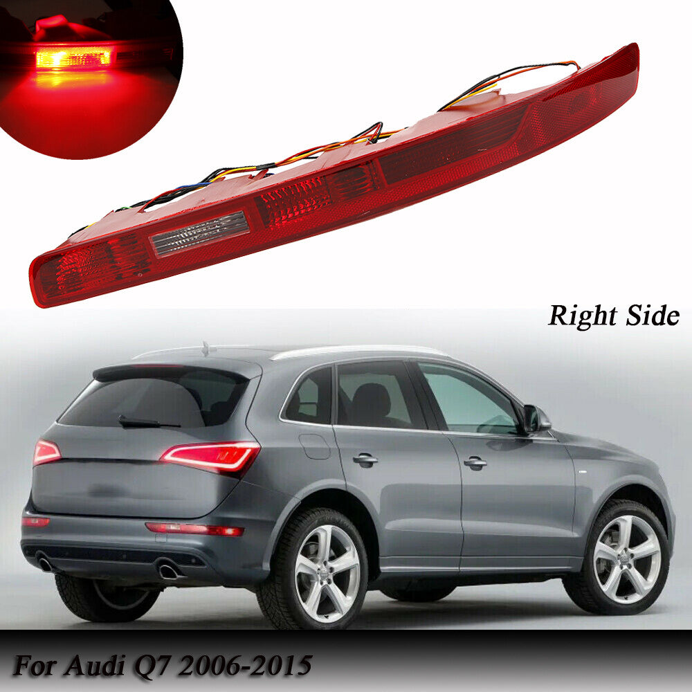 The reverse stop fog light on the lower bumper of the right rear taillight is applicable to 2006-2015 for Audi Q7 models.