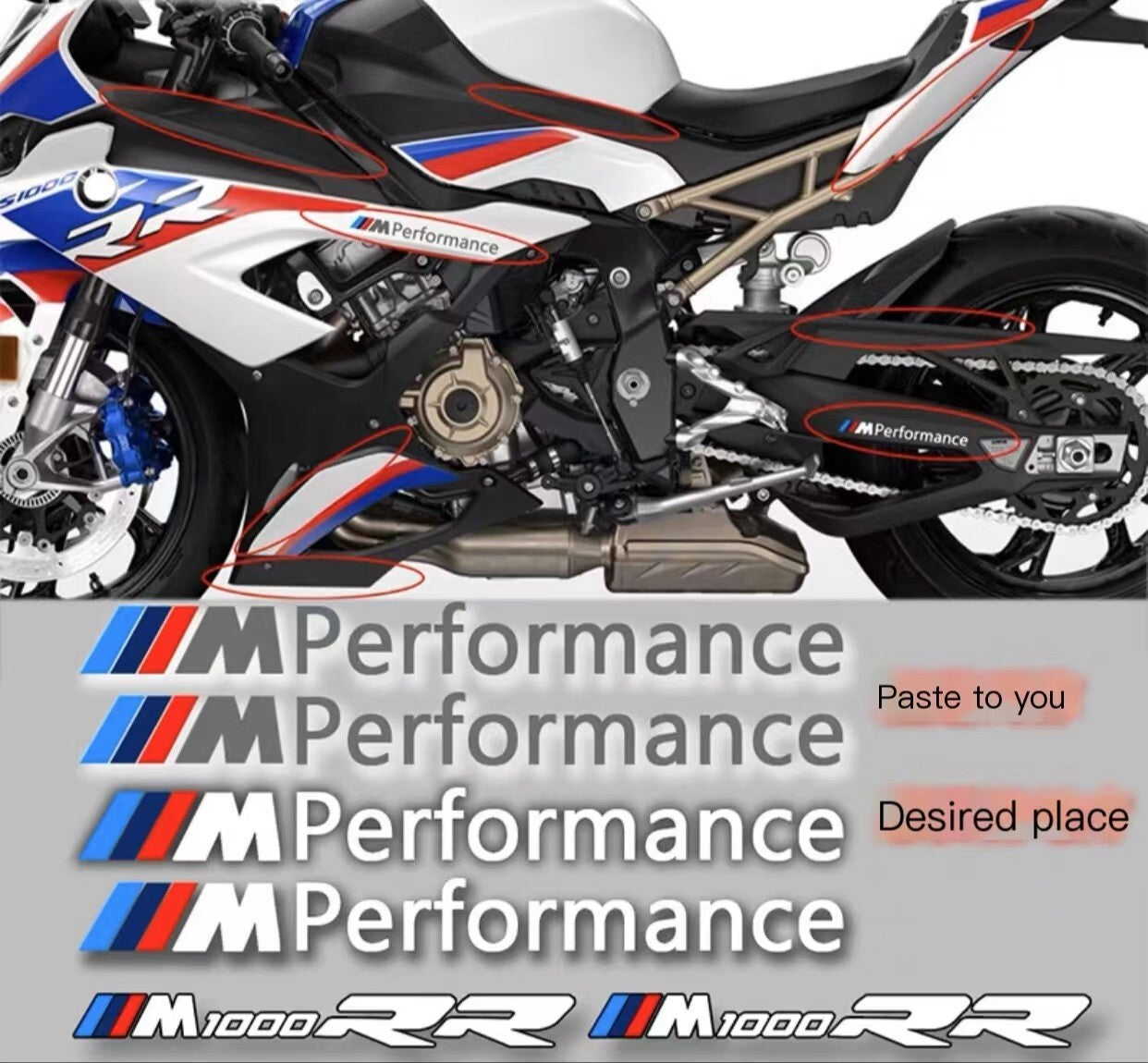 NEW 2023 for BMW S1000RR M1000RR Decals Stickers premium 2019-2025 Vinyl FITS