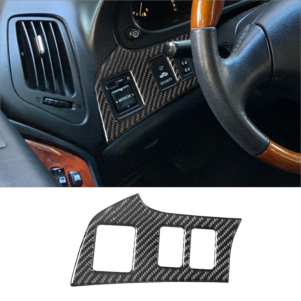 Red Carbon Fiber Driver Side Air Vent Above Cover Trim For Altima 2019-22 v