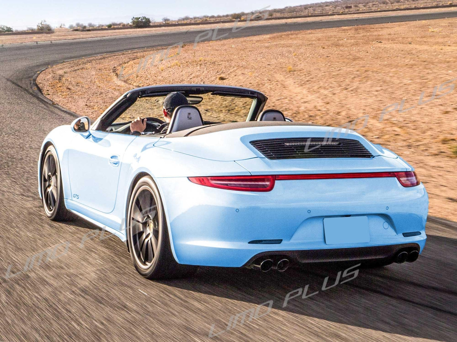 Gloss black exhaust muffler pipes for Porsche for 911 Carrera 2011-2015 Q