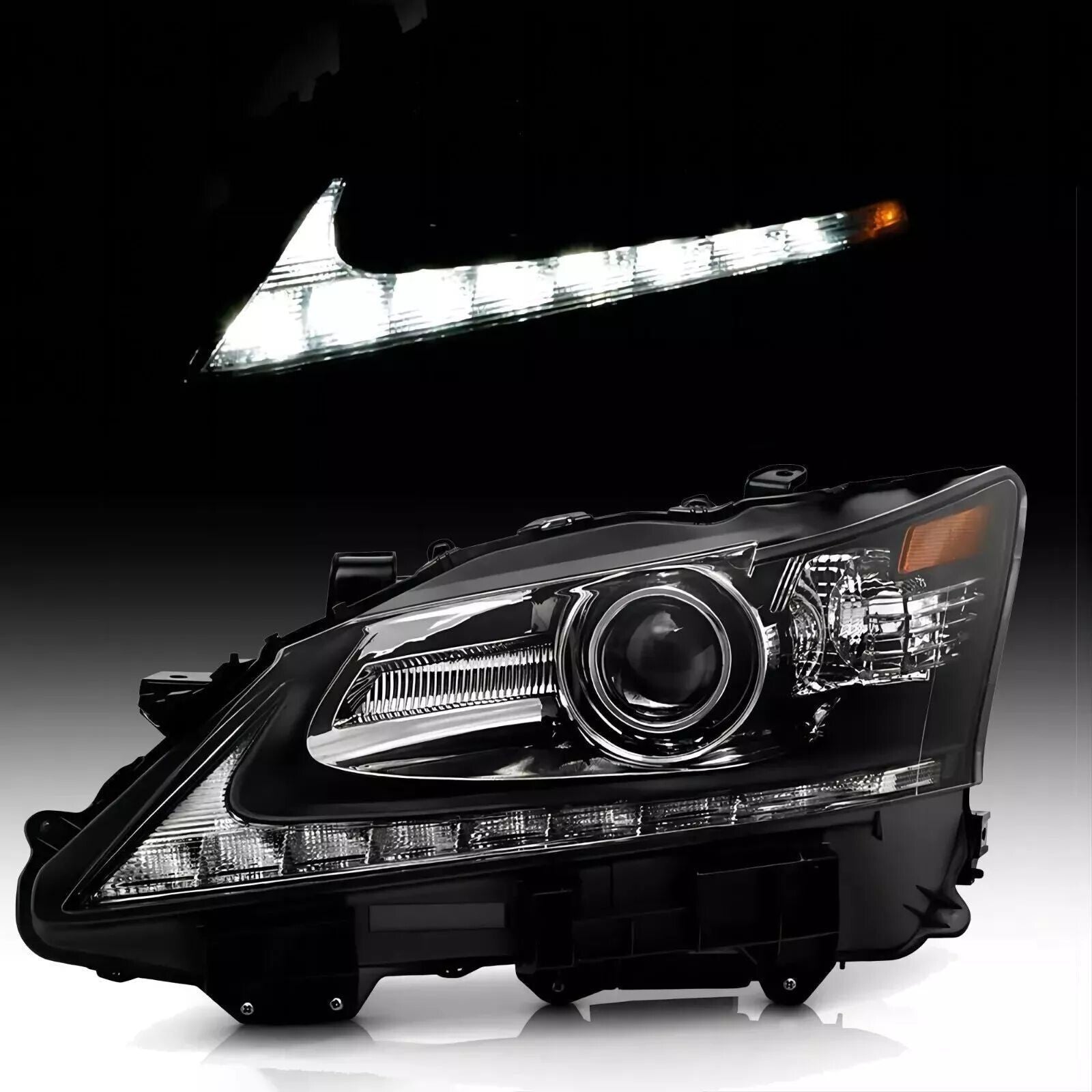 For 2013-2015 for Lexus GS350 GS450h HID w/o AFS LED DRL Projector Headlight- Driver