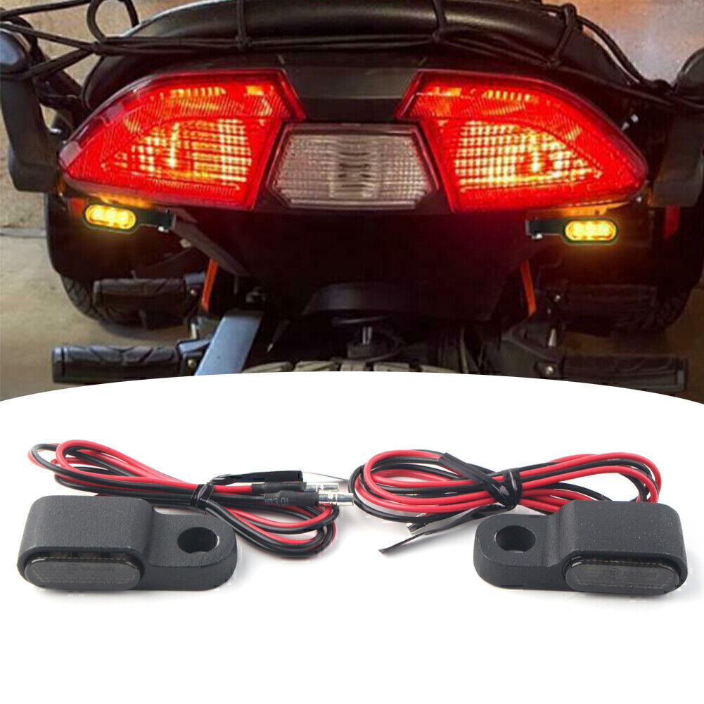 Universal for Mini Motorcycle LED Turn Signals Blinker Light Indicator Amber Light Q