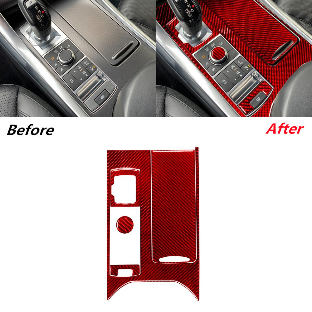 59Pcs Red Carbon Fiber Interior Full Cover Trim For Land for Range Rover Sport 14-17