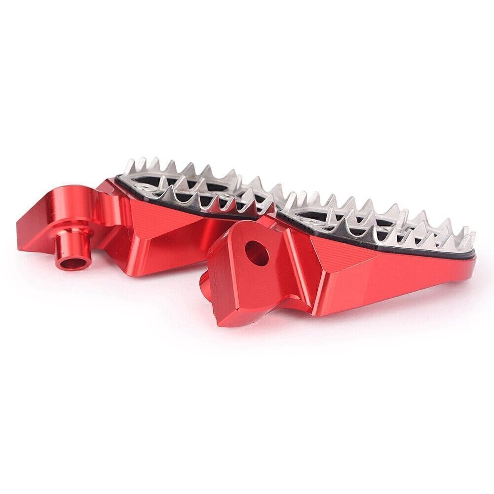 Shark Teeth Dirt Bike Foot Pegs for YAMAHA YZ85 YZ125 YZ250 YZ450F 1999-2015 Red Q