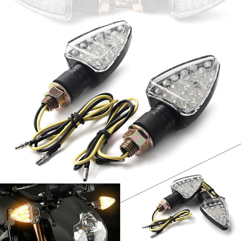 2x Universal Motorcycle 12V 18 S Turn Signal Light Indicator Blinker Lamp Q
