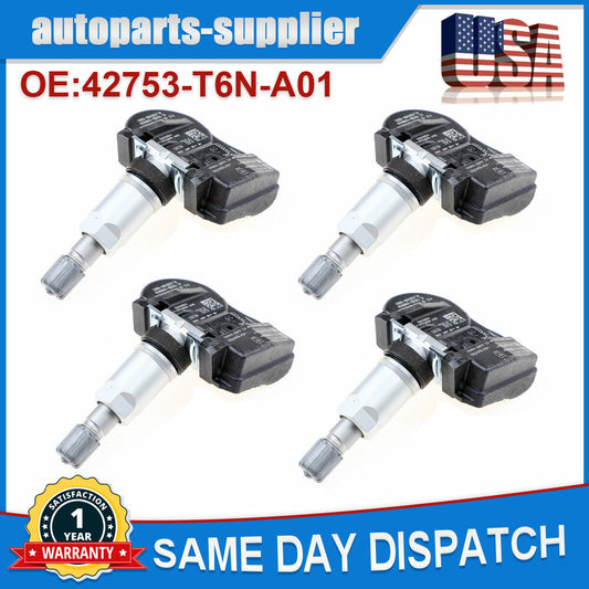 4-piece 42753-T6N-A01 Tire Pressure Sensor (TPMS) for Honda Odyssey for Acura 433MHz