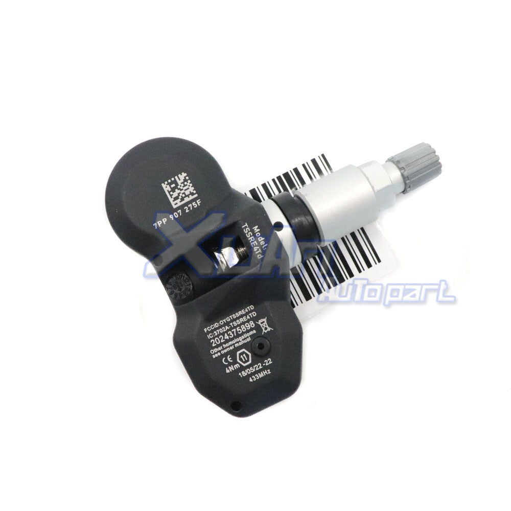 TPMS tire pressure sensor 7pp907275f suitable for Audi A4, A6, for A8 , Q7, R8, for VW , and 433MHz. v