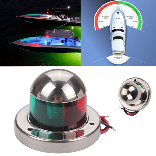 12V Marine Boat Yacht Pontoon Port Side Starboard LED Navigation Light Red/Green n
