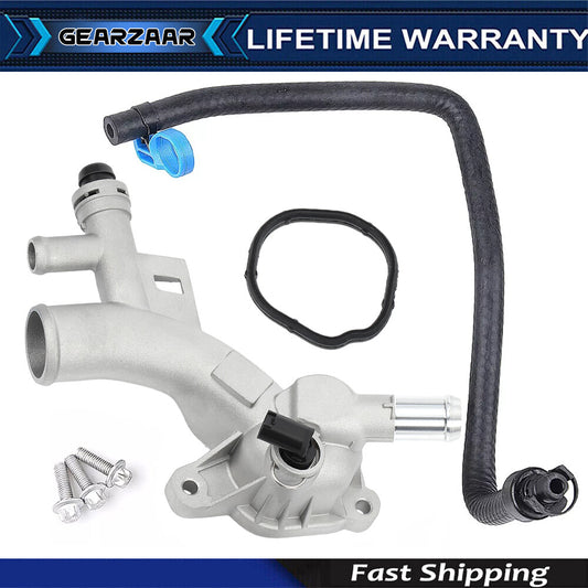 Engine Coolant Water Outlet w/Hose for 12-20 for Chevy Trax Sonic 2011-16 for Cruze