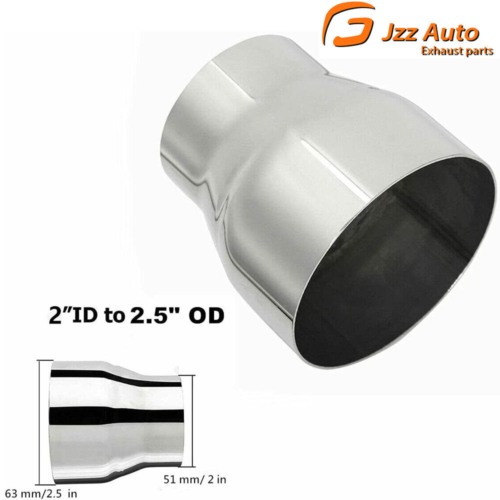 2in - 2.5in Exhaust Pipe Adapter Connector Reducer 2 ID to 2.5 OD Universal